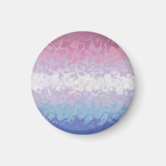 Trippy Ripply Groovy Excentrieke Bigender Pride Vl Magneet (Voorkant)