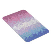 Trippy Ripply Groovy Excentrieke Bigender Pride Vl Magneet (Rechterzijde)