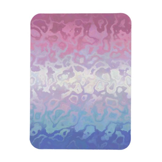 Trippy Ripply Groovy Excentrieke Bigender Pride Vl Magneet (Verticaal)