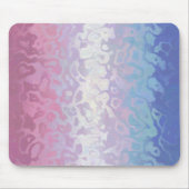 Trippy Ripply Groovy Excentrieke Bigender Pride Vl Muismat (Voorkant)