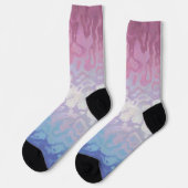 Trippy Ripply Groovy Excentrieke Bigender Pride Vl Sokken (Links)