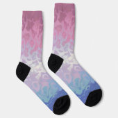 Trippy Ripply Groovy Excentrieke Bigender Pride Vl Sokken (Rechts)