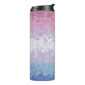 Trippy Ripply Groovy Excentrieke Bigender Pride Vl Thermosbeker (Gedraaid links)