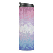 Trippy Ripply Groovy Excentrieke Bigender Pride Vl Thermosbeker (Geroteerd rechts)