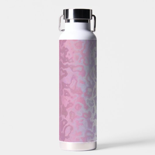 Trippy Ripply Groovy Excentrieke Bigender Pride Vl Waterfles (Voorkant)