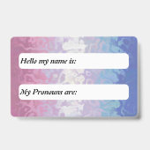 Trippy Ripply Groovy Excentrieke Bigender Pridevla Badge (Achterkant)