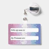 Trippy Ripply Groovy Excentrieke Bigender Pridevla Badge (Achterkant met uittrekbare clip)