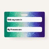 Trippy Rippy Funky Boho MLM Mannen Loving Mannen P Badge (Achterkant)