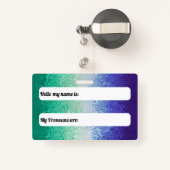 Trippy Rippy Funky Boho MLM Mannen Loving Mannen P Badge (Achterkant met intrekbare)