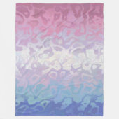 Trippy Rippy Groovy Excentrieke Bigender Pride Vla Fleece Deken (Voorkant)