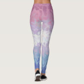 Trippy Rippy Groovy Excentrieke Bigender Pride Vla Leggings (Achterkant)