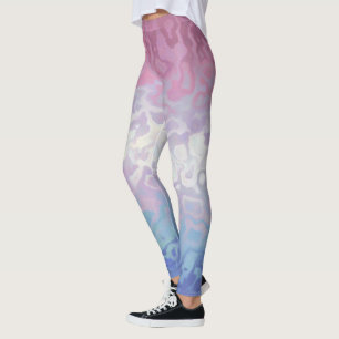 Trippy Rippy Groovy Excentrieke Bigender Pride Vla Leggings