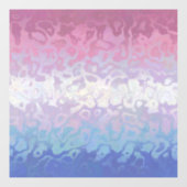 Trippy Rippy Groovy Excentrieke Bigender Pride Vla Raamsticker (Vel)