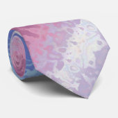 Trippy Rippy Groovy Excentrieke Bigender Pride Vla Stropdas (Opgerold)