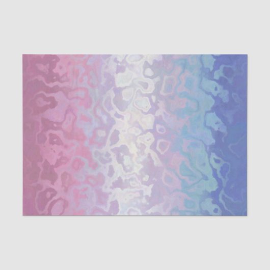 Trippy Rippy Groovy Excentrieke Bigender Pride Vla Tissuepapier (Voorkant)