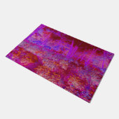 Trippy Rode en Magenta Impressionistisch Landschap Deurmat (Schuin)