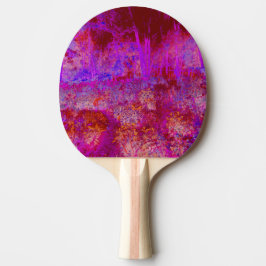 Trippy Rode en Magenta Impressionistisch Landschap Tafeltennisbatje