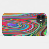 Trippy Rode, Groene en Blauwe Abstracte Groovy Kun Case-Mate iPhone Case (Achterkant (horizontaal))