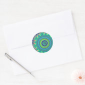 trippy ronde sticker (Envelop)