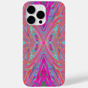 Trippy Roze, Aqua en Magenta Abstracte Vlinder Case-Mate iPhone 14 Pro Max Hoesje