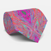Trippy Roze, Aqua en Magenta Abstracte Vlinder