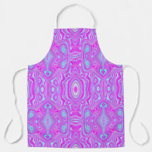 Trippy Roze en Aqua Blauwe Abstracte Patroon