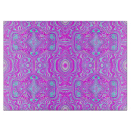 Trippy Roze en Aqua Blauwe Abstracte Patroon Snijplank