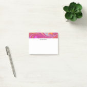 Trippy Roze en Oranje Swirly Design Post-it® Notes (Kantoor)