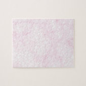 Trippy Roze Rokerige Marmer Geometrisch Legpuzzel (Horizontaal)