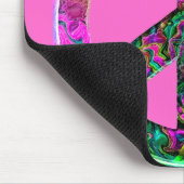 Trippy roze vredesbord muismat (Hoek)