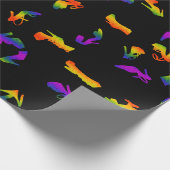 Trippy schoenen cadeaupapier (Hoek)