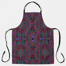 Trippy Seafoam Green en Magenta Abstract Patroon Schort