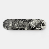 Trippy Sepia Black Persoonlijk Skateboard (Horizontaal)
