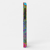 Trippy Sky Blue Abstract Retro Liquid Swirl Case-Mate iPhone Case (Achterkant/links)