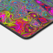 Trippy Sky Blue Abstracte Retro Atomic Waves Bureaumat (Hoek)