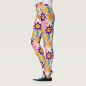 Trippy Smiley Seamless Pattern Leggings (Links)
