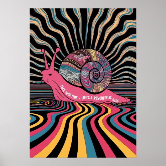 Trippy Snail Art Poster (Voorkant)