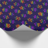 Trippy Snowflakes Cadeaupapier (Hoek)