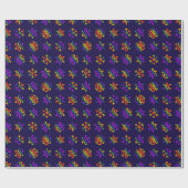 Trippy Snowflakes Cadeaupapier (Vlak)