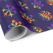 Trippy Snowflakes Cadeaupapier (Rol Hoek)