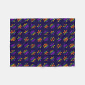 Trippy Snowflakes Fleece Deken (Voorkant (Horizontaal))