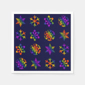 Trippy Snowflakes Servetten (Voorkant)