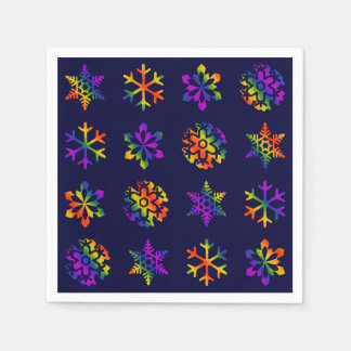 Trippy Snowflakes Servetten