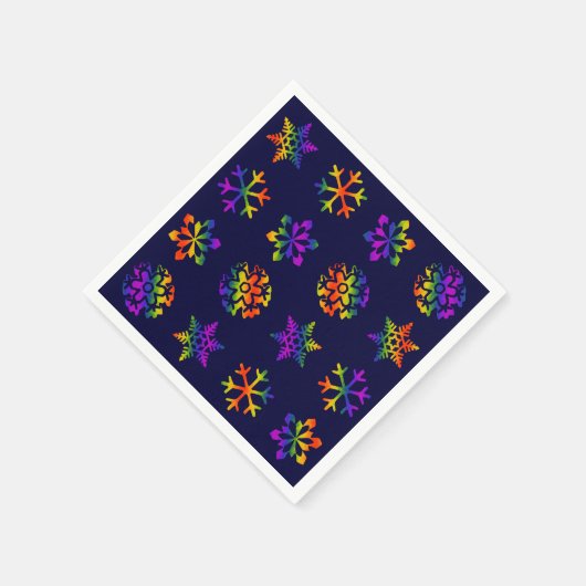 Trippy Snowflakes Servetten (Hoek)