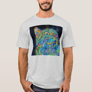 Trippy Space Cat T-shirt