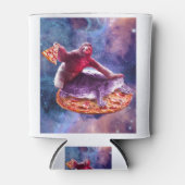 Trippy Space Sloth Schildpad - luiaard Pizza Blikjeskoeler (Voorkant)