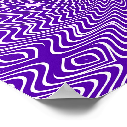 trippy spiraalvormig draai met hypnotische illusie poster (Hoek)