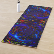Trippy Spiral Kleurrijke Glow Yoga Mat