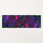 Trippy Spiral Neon Yogamat (Voorkant (horizontaal))