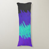 Trippy Squigggly Abstract Alexigender Pride Flag Lichaamskussen (Voorkant Verticaal)